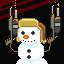 Snowman icon/pixelart
