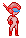 Red Space Suit icon/pixelart
