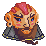 Space Giant Head Talking icon/pixelart