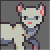 Mustela erminea icon/pixelart