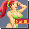 Gun Girls Pin-Up Redraw icon/pixelart