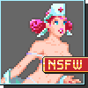 Sexy Pixel Nurse PinUp icon/pixelart