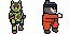 commission: flat colored sprites icon/pixelart