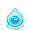 Water elemental egg icon/pixelart