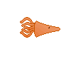 Squid Swim Cycle icon/pixelart