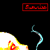 Sunrise icon/pixelart