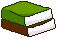 Stack of books icon/pixelart