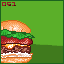 Hamburger Stamp icon/pixelart