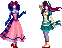 Stella y Loretta Lecarde icon/pixelart