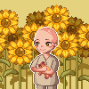Sun Flower icon/pixelart