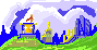 Sunny Landscape icon/pixelart