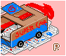 Super Car icon/pixelart