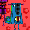 Audio-Playermonster icon/pixelart