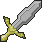 Epic Heart Sword icon/pixelart