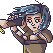 Sword Girl icon/pixelart