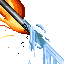 Swordtember 11-13: Duel, Fire, Ice icon/pixelart