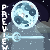 Swordtember 7: Moon icon/pixelart