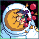 Space Needles icon/pixelart