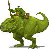 Riding the T icon/pixelart