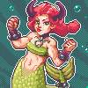 Taurus Mermaid icon/pixelart