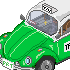 Mexico City Taxi icon/pixelart