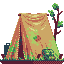 Beat-up Tent icon/pixelart