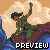 Dino Rider icon/pixelart