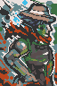 The Cowboy icon/pixelart