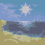 Beach Icon icon/pixelart