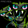 Three Headed Snake icon/pixelart