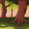 Forest Scene icon/pixelart