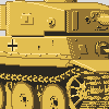 German Tiger Tank Pixel icon/pixelart