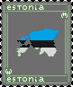 Stamp Estonie 1 icon/pixelart