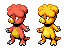 Pokemon Silver Magby icon/pixelart