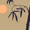 Bambusgarden icon/pixelart