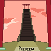 Torri Gate to heaven icon/pixelart