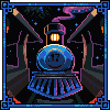 Night train icon/pixelart