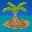 An tree on an island icon/pixelart
