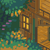 Tree House icon/pixelart