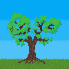 Tree icon/pixelart