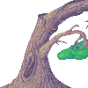 Melting Tree icon/pixelart