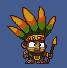 Tribal Guy icon/pixelart