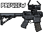 Tricked Out AR15 icon/pixelart