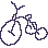 Toadgirl On Tricycle icon/pixelart