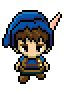 walking bardtype icon/pixelart