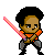afro jedi icon/pixelart