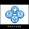 Twitter Achievements icon/pixelart