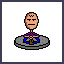 Flying Man icon/pixelart