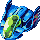 Blue Falcon icon/pixelart