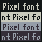 Pixel Font icon/pixelart
